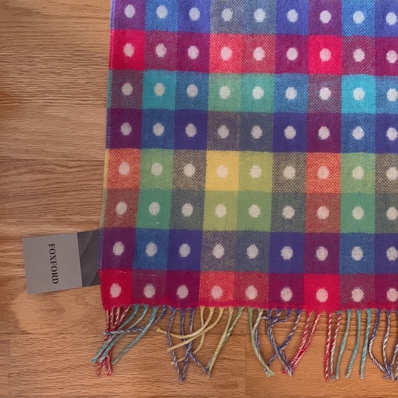 📍FIRM📍100% Lambswool Scarf Wrap Vintage - Picture 12 of 16